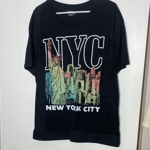 Time and Tru Black T-Shirt